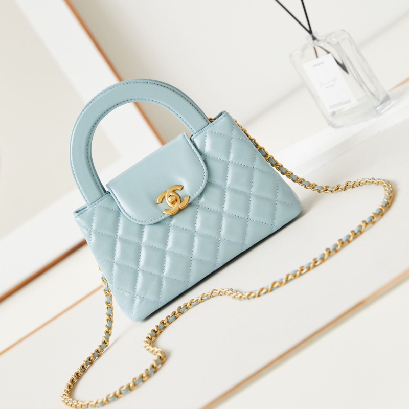 Ch*el top handle bags